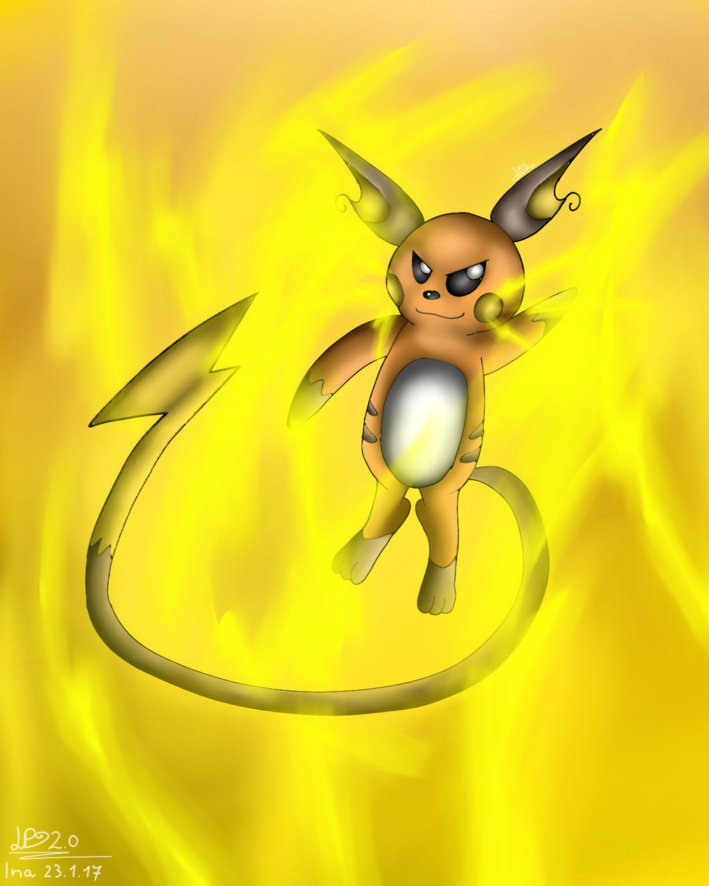 Raichu Pokemon by LaserSunStudio on DeviantArt