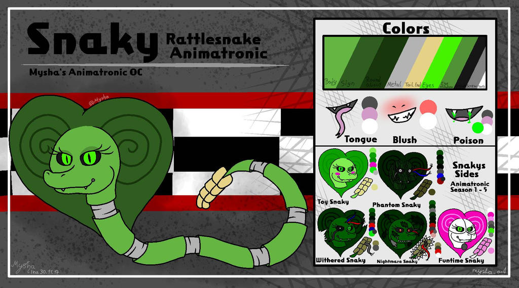 Snaky - Official Reference Sheet by LaserSunStudio on DeviantArt