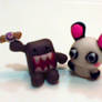 Panda-chan and Domo-chan