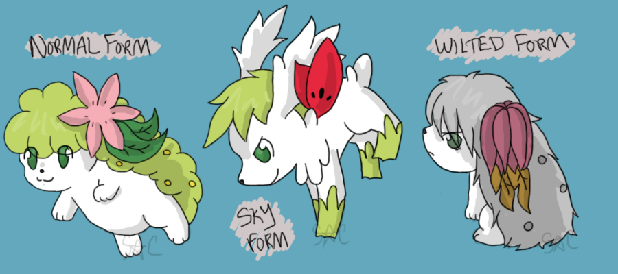 WG - Shaymin Forms by SpaceyPaints on DeviantArt