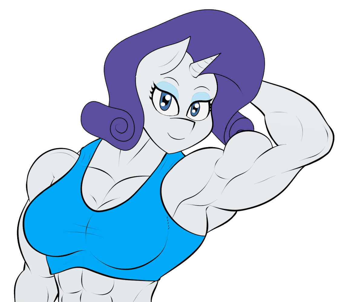 Mlp Muscle Rarity Rarity by Matchstickman1 on DeviantArt