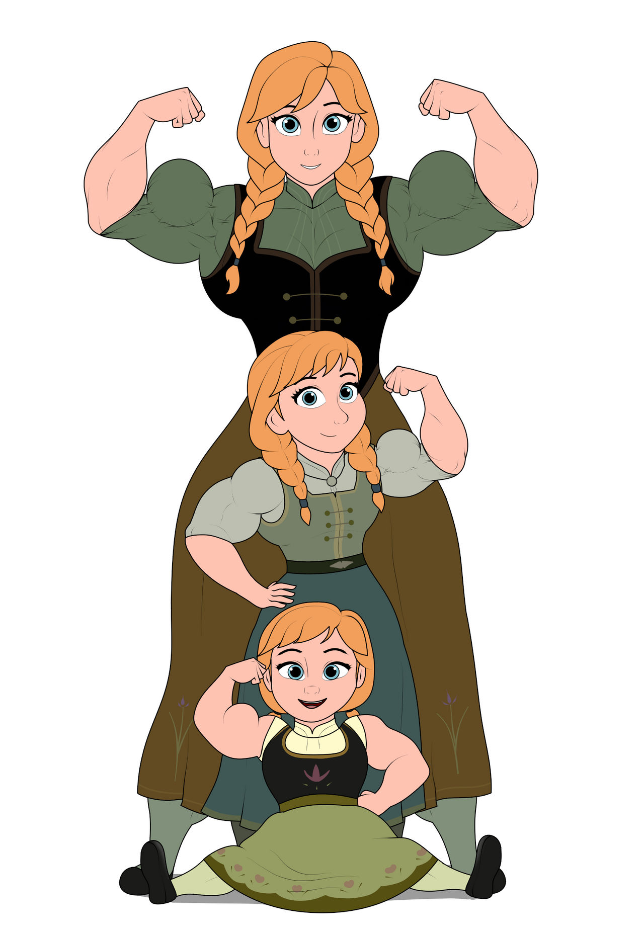 Anna Through the Ages by Matchstickman1 on DeviantArt