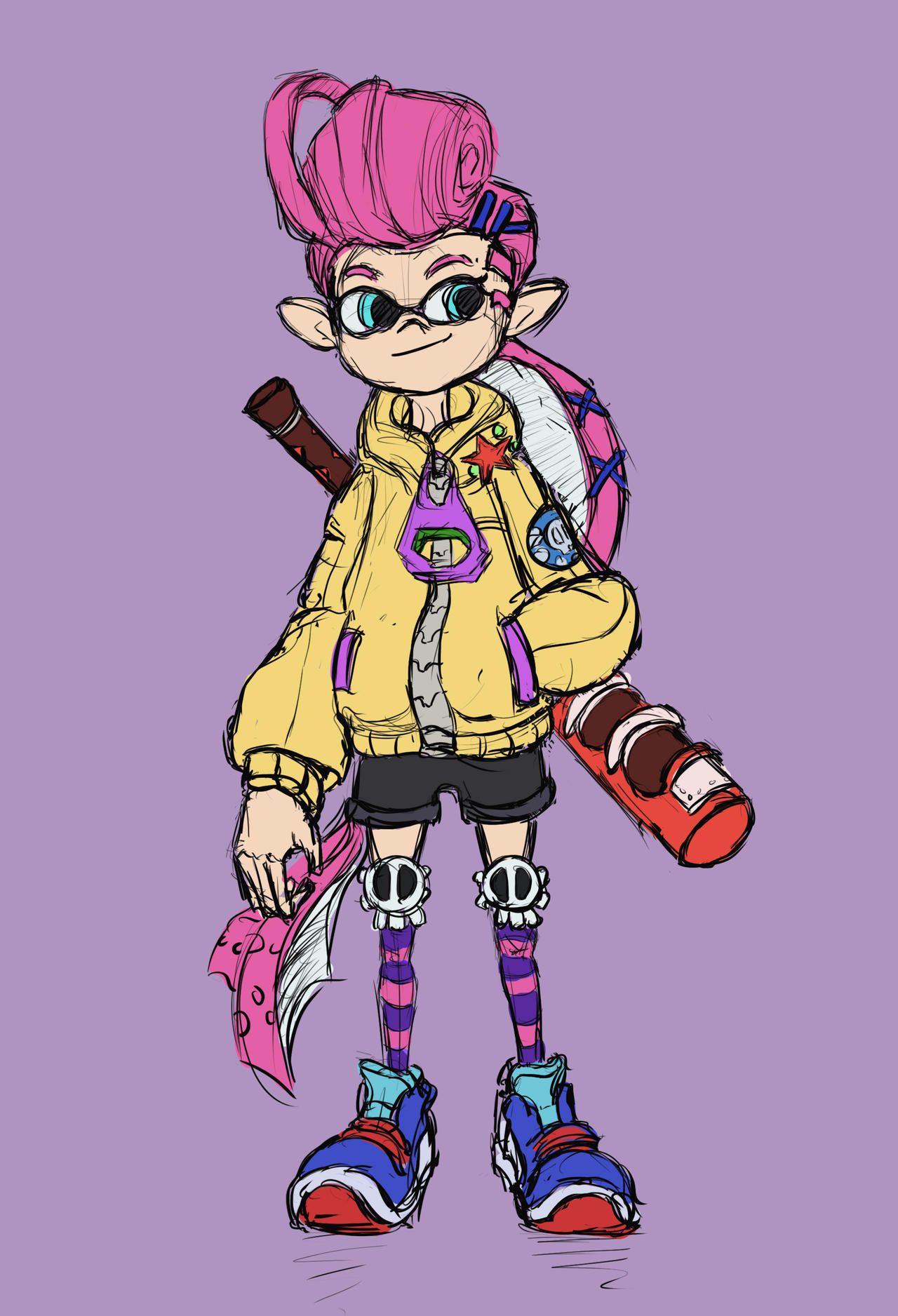 Inkzilla Inkiling Ninjala Inkling by Tree-king9 on DeviantArt