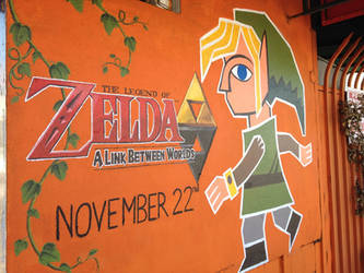 The Legend of Zelda: A Link Between Worlds Mural