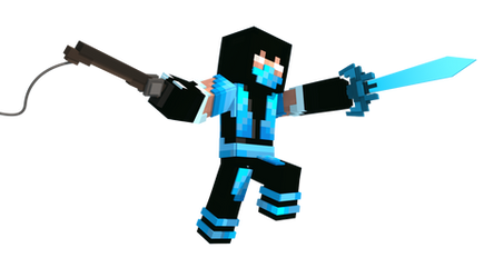 Minecraft C4D render Ninja.