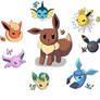 Eevee evolutions-Paint