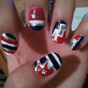 Fourth of July nails