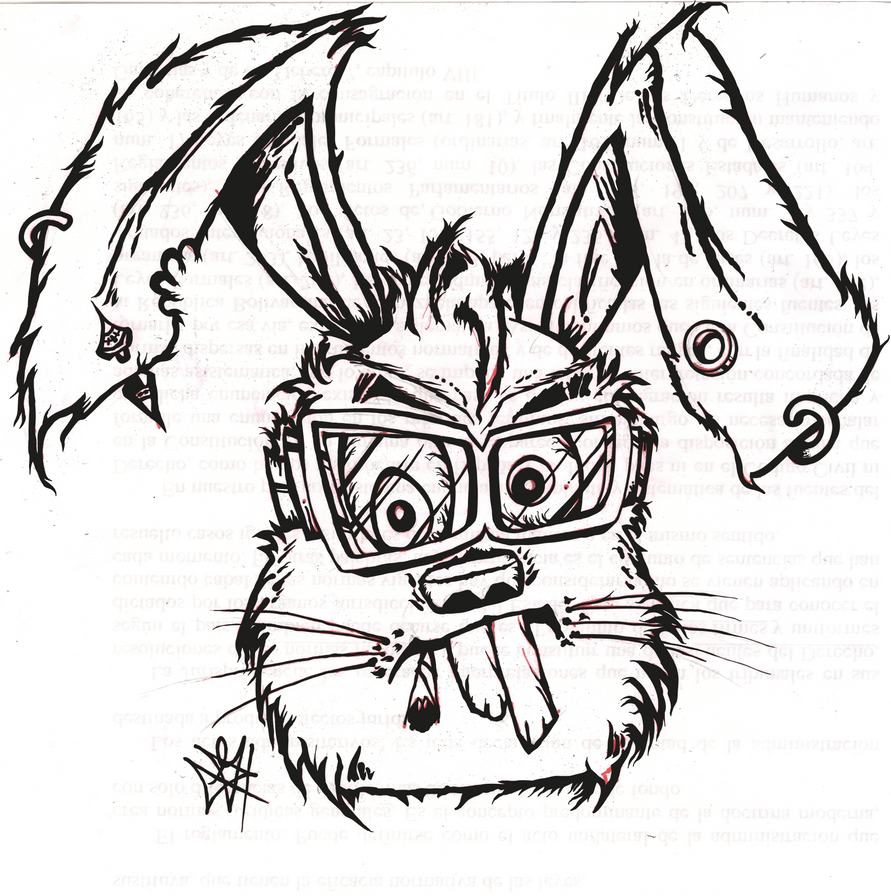 The crazy bonfire rabbit by Ufo-Rend on DeviantArt