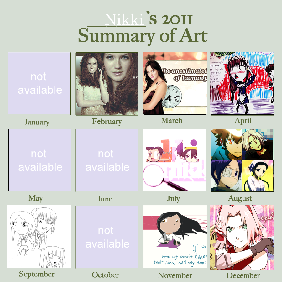 Nikki's 2011 Art Summary Meme Blank