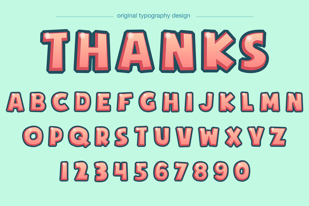 Colorful funny cartoon typography design by coddih on DeviantArt