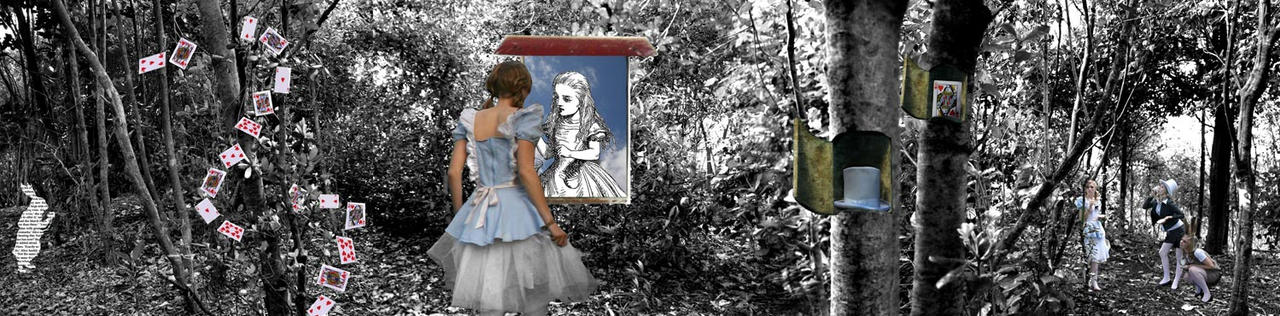 Alice in Wonderland Panorama