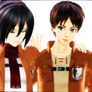 :MMD: Shiganshina Trio~