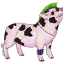 pig with a mohawk