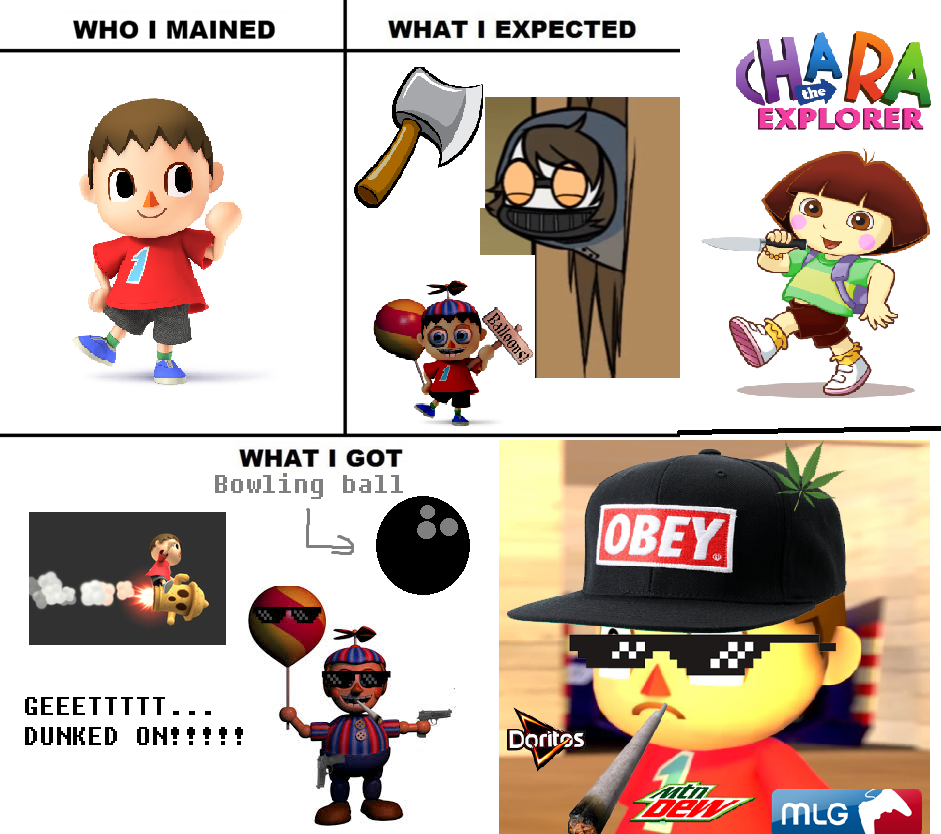 Who I Mained What I Expected Meme By Xxrainboomxx On Deviantart Who I Mained What I Expected Meme By Xxrainboomxx On Deviantart