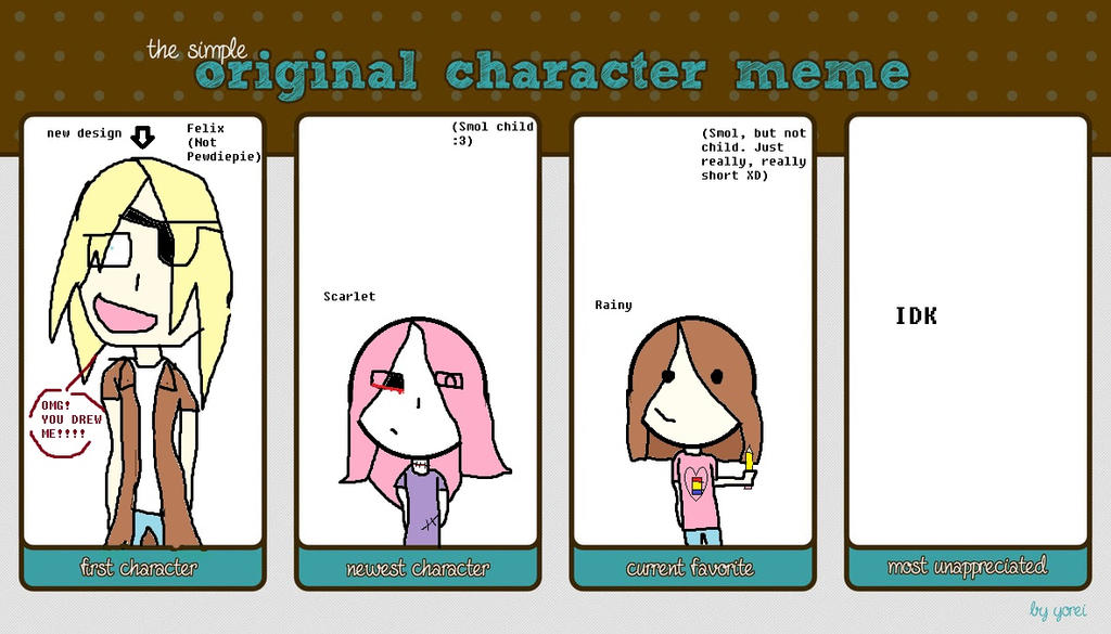 Simple Oc Meme By Xxrainboomxx On Deviantart