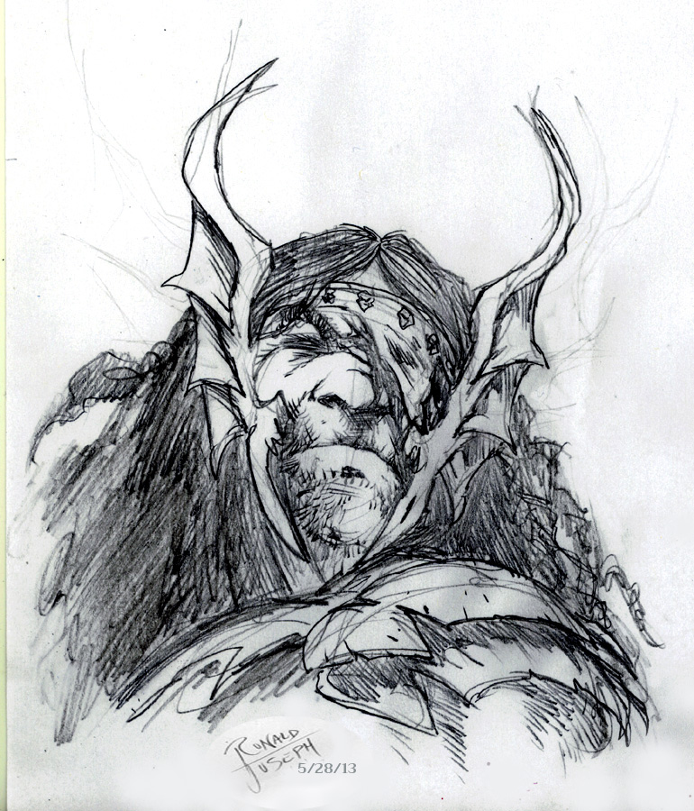 DARK AVENGER - character sketch