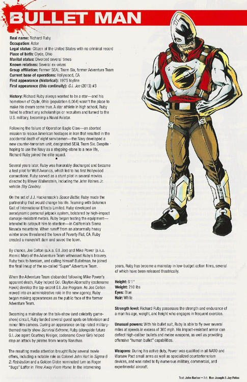 HASBRO HEROES SOURCEBOOK - Bullet Man by RONJOSEPH-ARTIST on DeviantArt