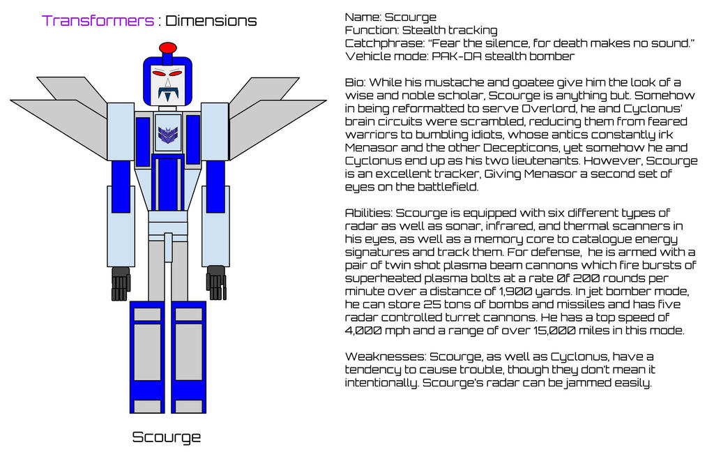 Transformers: Dimensions-Scourge by Swiftwin4ds on DeviantArt