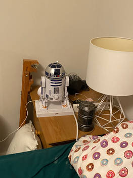 My sister hooked up my R2-D2 humidifier 