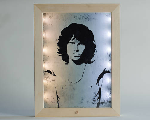 Jim Morrison etching portrait