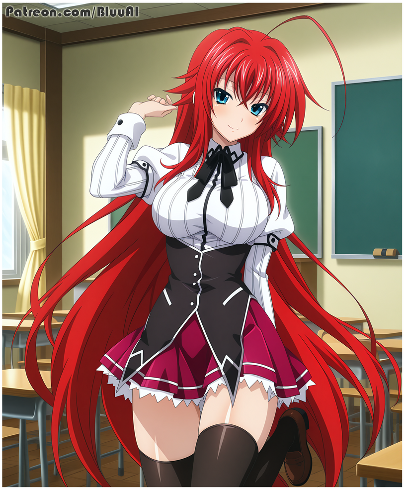 Rias Gremory High School DxD By BluuAi On DeviantArt rias-gremory-high-school-dxd-by-bluuai-on-deviantart