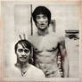 Bruce Lee and Dan inosanto