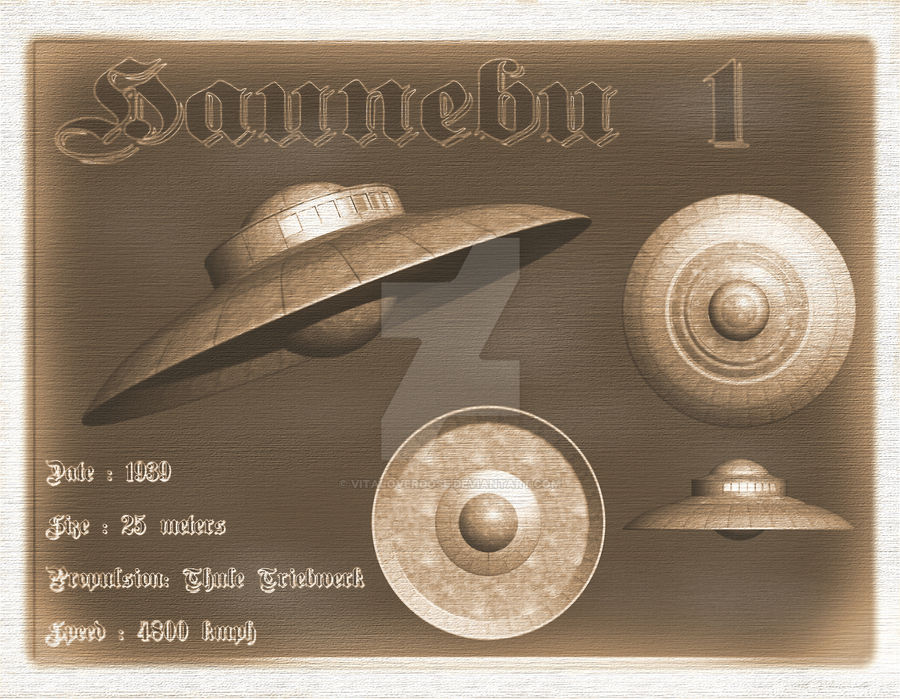 Haunebu 1 : old by Vitaloverdose on DeviantArt