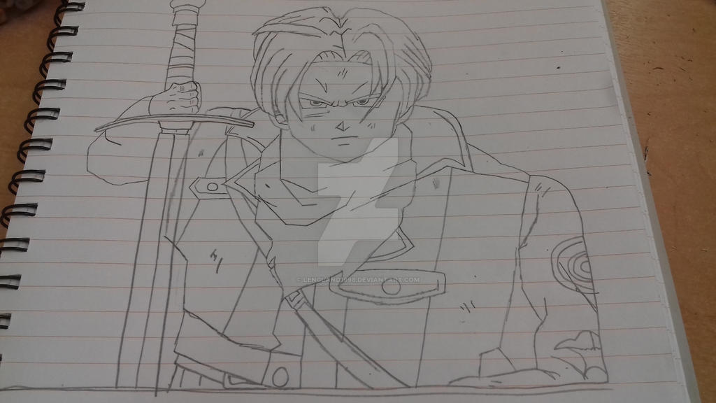 Future Trunks (Uncolored) by LEngland1998 on DeviantArt