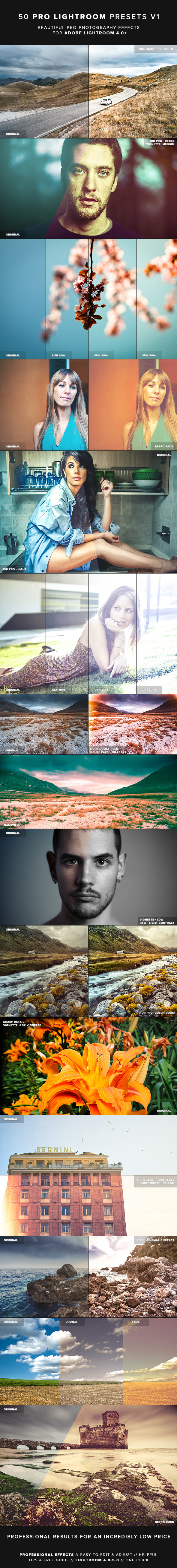 50 Pro Lightroom Presets V1