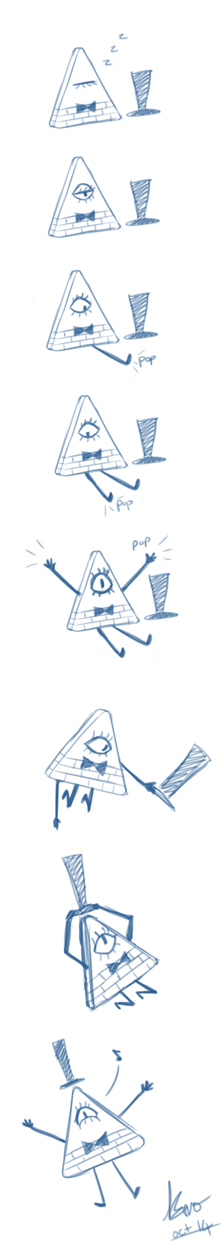 Comic strip - Bill Cipher wake up