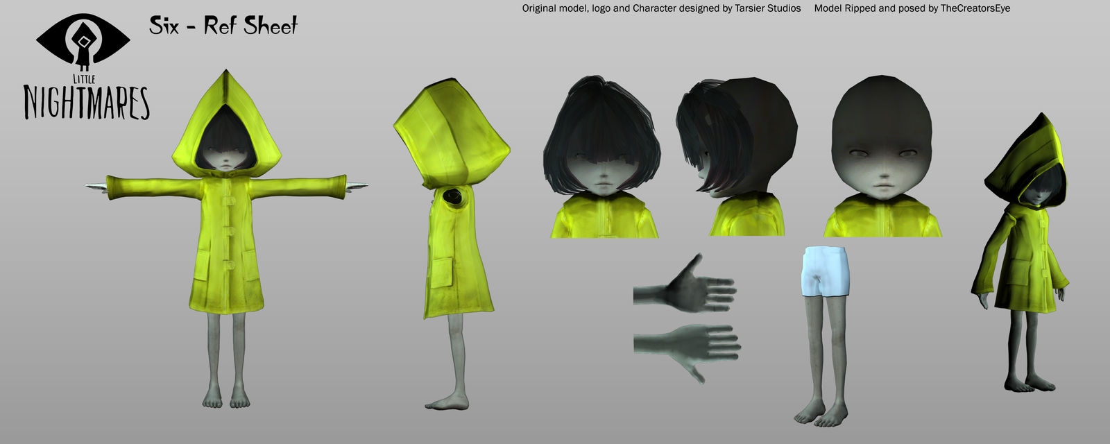 pic Little Nightmares Six Face Model little nightmares six ref sheet by