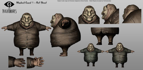 Llh little nightmares 2 mono latex game mask cosplay party costume halloween props yellow The Guests on LittleNightmaresDS - DeviantArt