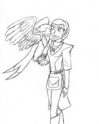 Pokemon AU--Trainer!Tal'kaela and Swellow