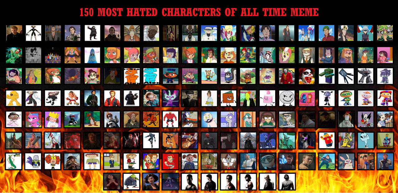 Uncool Character 150 Most Hated Characters Of All Time Part 3 by ChristinMarnier2000 on ...