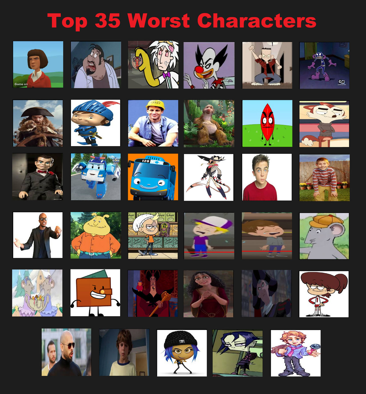 Deviantart Bad Characters My Top 35 Worst Characters Part 3 by ChristinMarnier2000 on DeviantArt