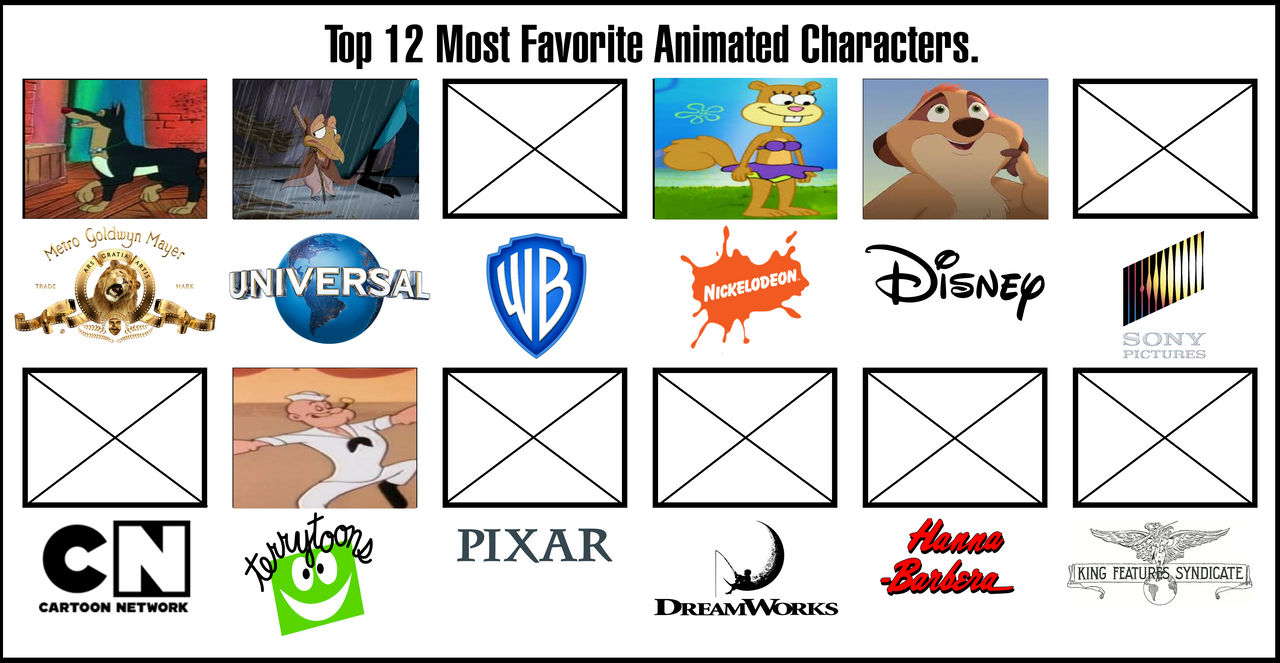 Top Animation Characters My Top 12 Most Favorite Animated Characters #4 by ChristinMarnier2000 ...