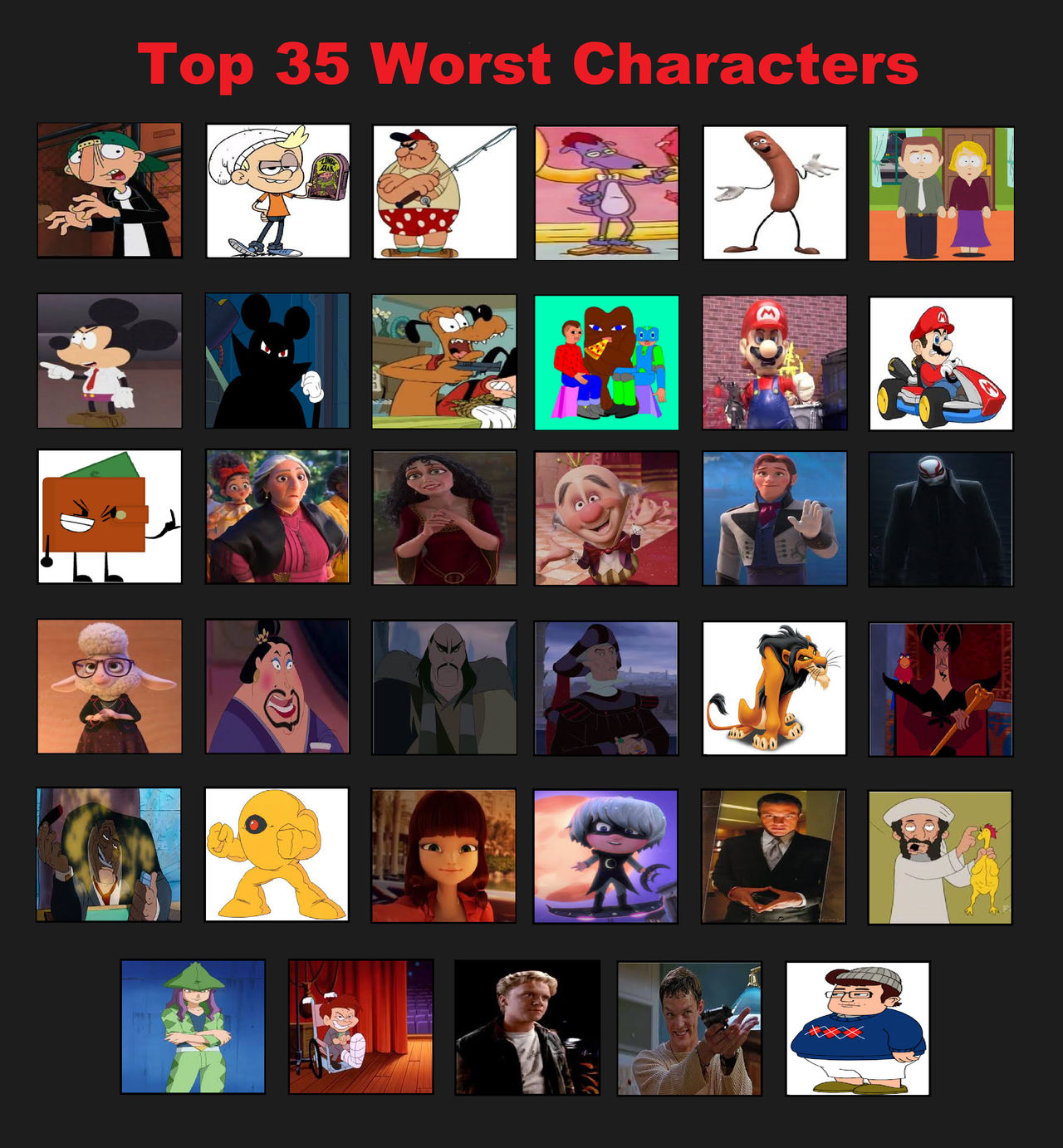 Deviantart Bad Characters My Top 35 Worst Characters #1 by ChristinMarnier2000 on DeviantArt