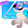 FAT NEON CAT|MOCHI THE KITTY ! |FURSONA REF SHEET