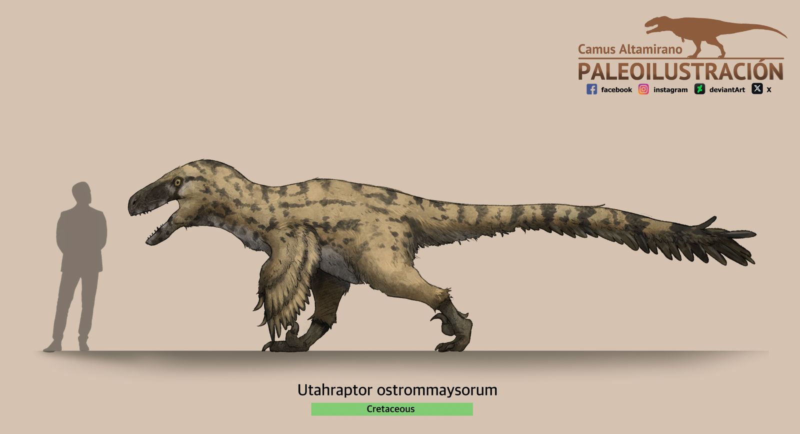 Utaraptor Utahraptor ostrommaysorum by CamusAltamirano on DeviantArt