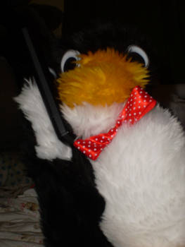 Mr Flibble has a cell phone