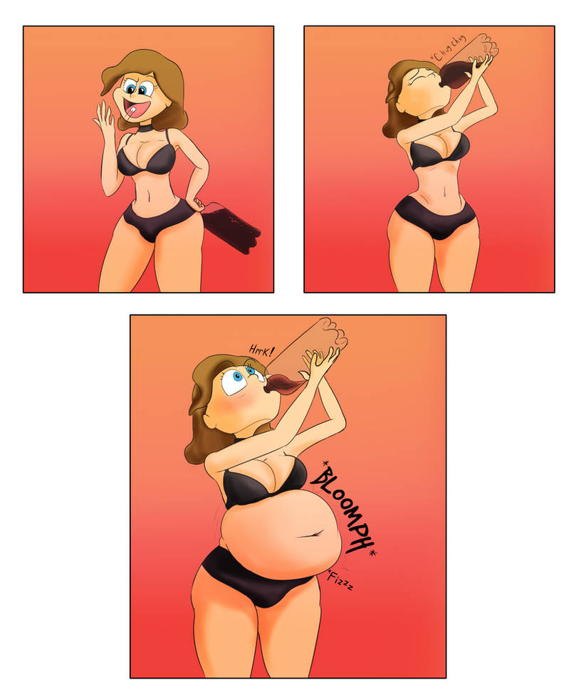 Woman in mentos bikini