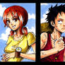 Nami and Luffy Badges