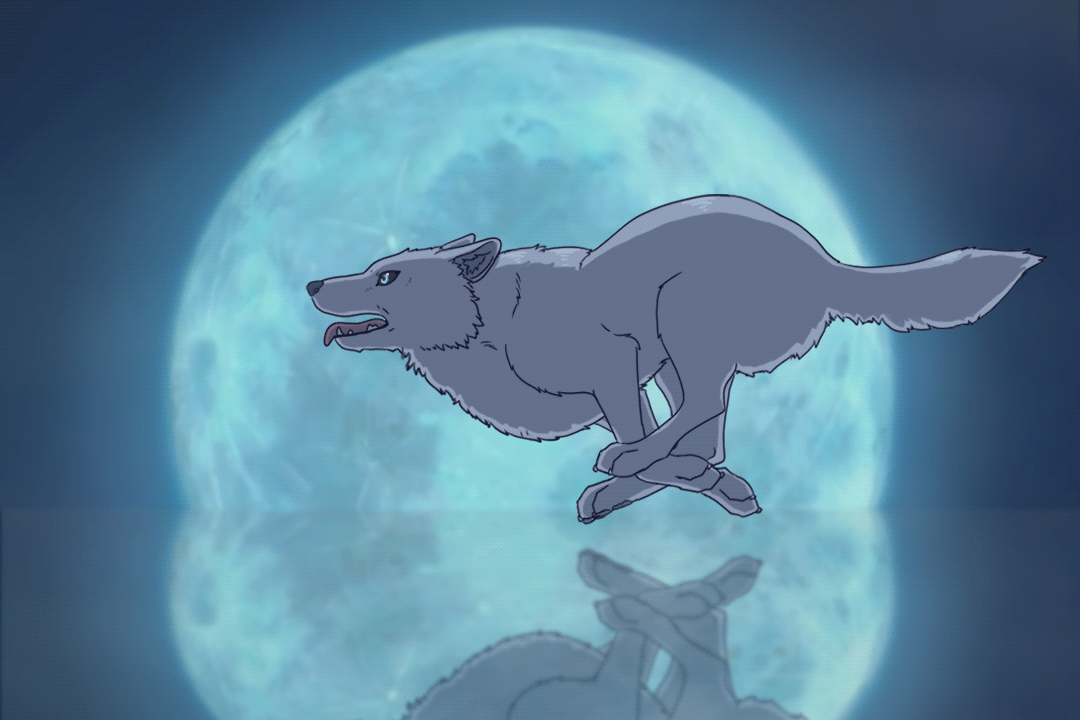 Wolf Moon Gif by ScreamingLama on DeviantArt