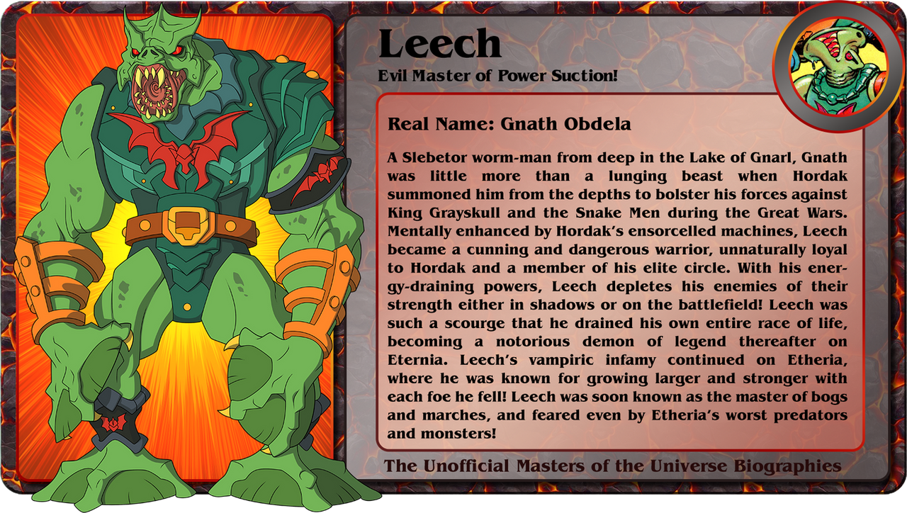 Leach Boss Leech Unofficial Bio by gbagok on DeviantArt