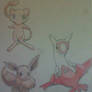 Mew, Latias and Eevee