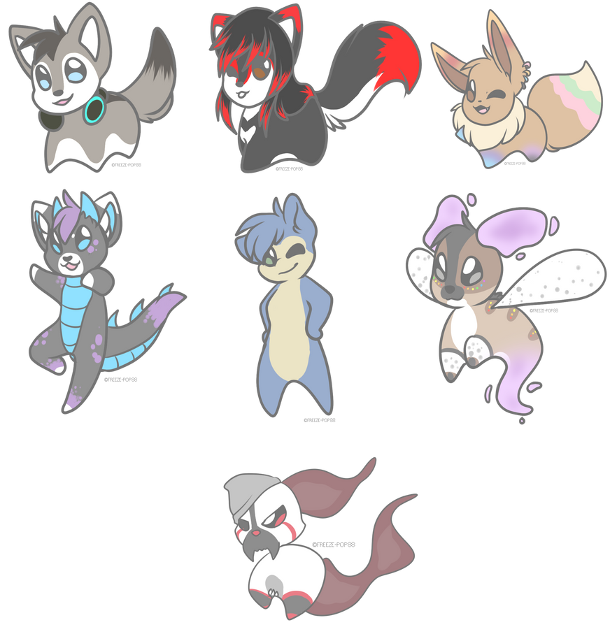 Mini chibis batch 1 by Freeze-pop88 on DeviantArt