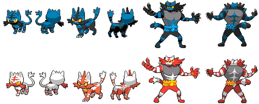 New Shiny Litten Line by VenomousZero on DeviantArt