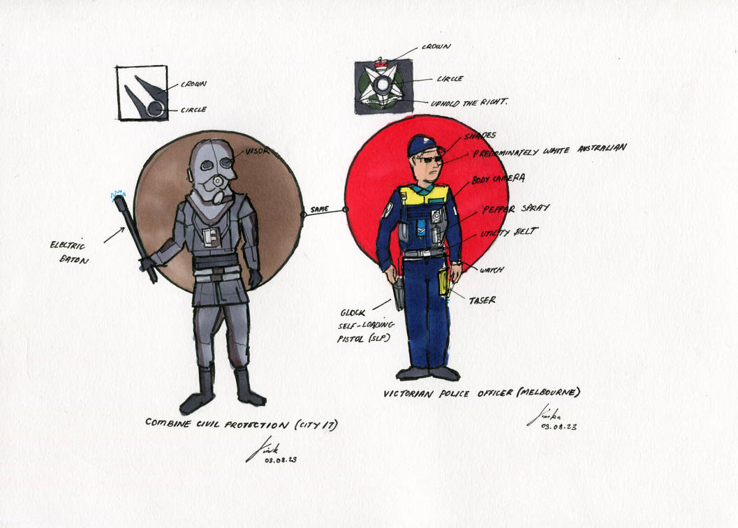 Combine Civil Protection Razor Combine Civil Protection and Victoria Police, C17 by Shinigamiiii on ...