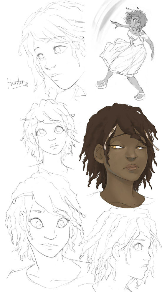 Character sketches: Hunter