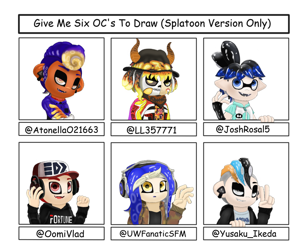 Six Splatoon OC's Template by SabrinaD86 on DeviantArt Six Splatoon OC's Template by SabrinaD86 on DeviantArt
